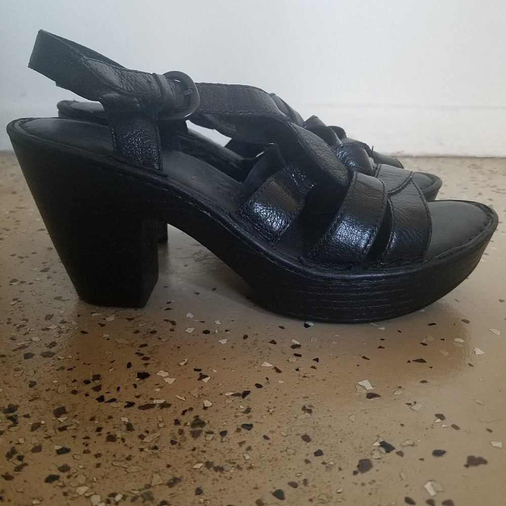 Black Born Slingback Heels